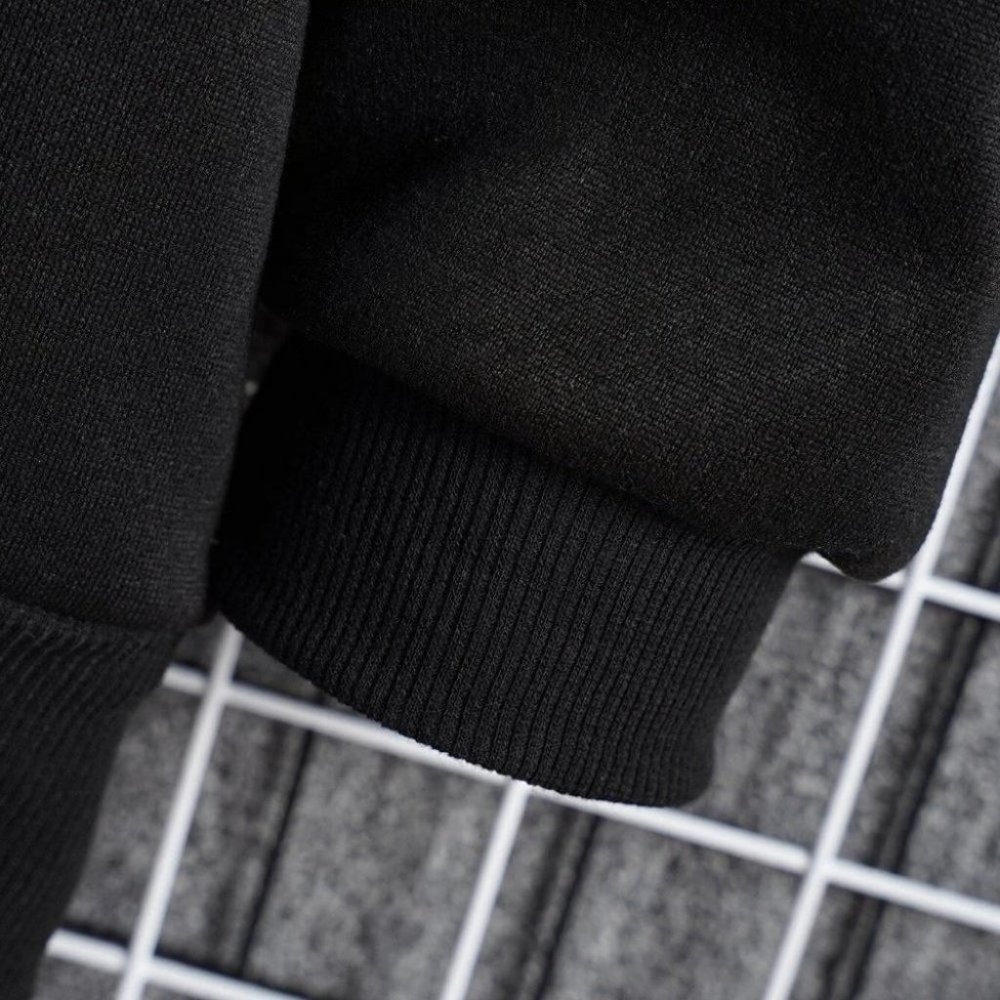 Black And Brown Mens Thermal Hoodie - Picture 4 of 5